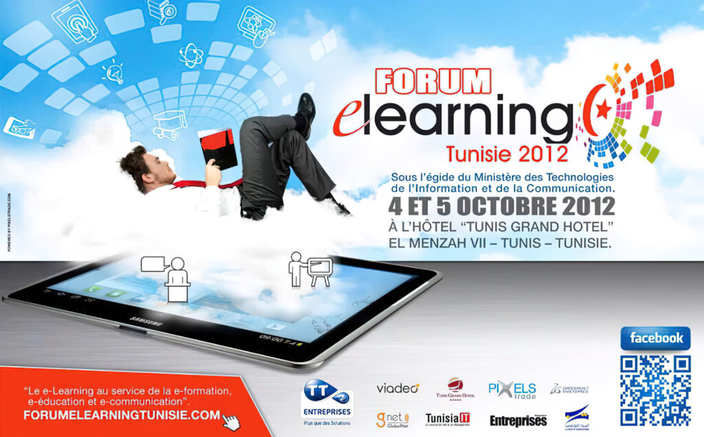 affiche forum elearning tunisie 2012