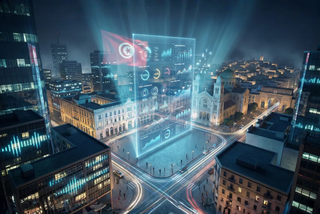 rapport digital 2025 tunisie